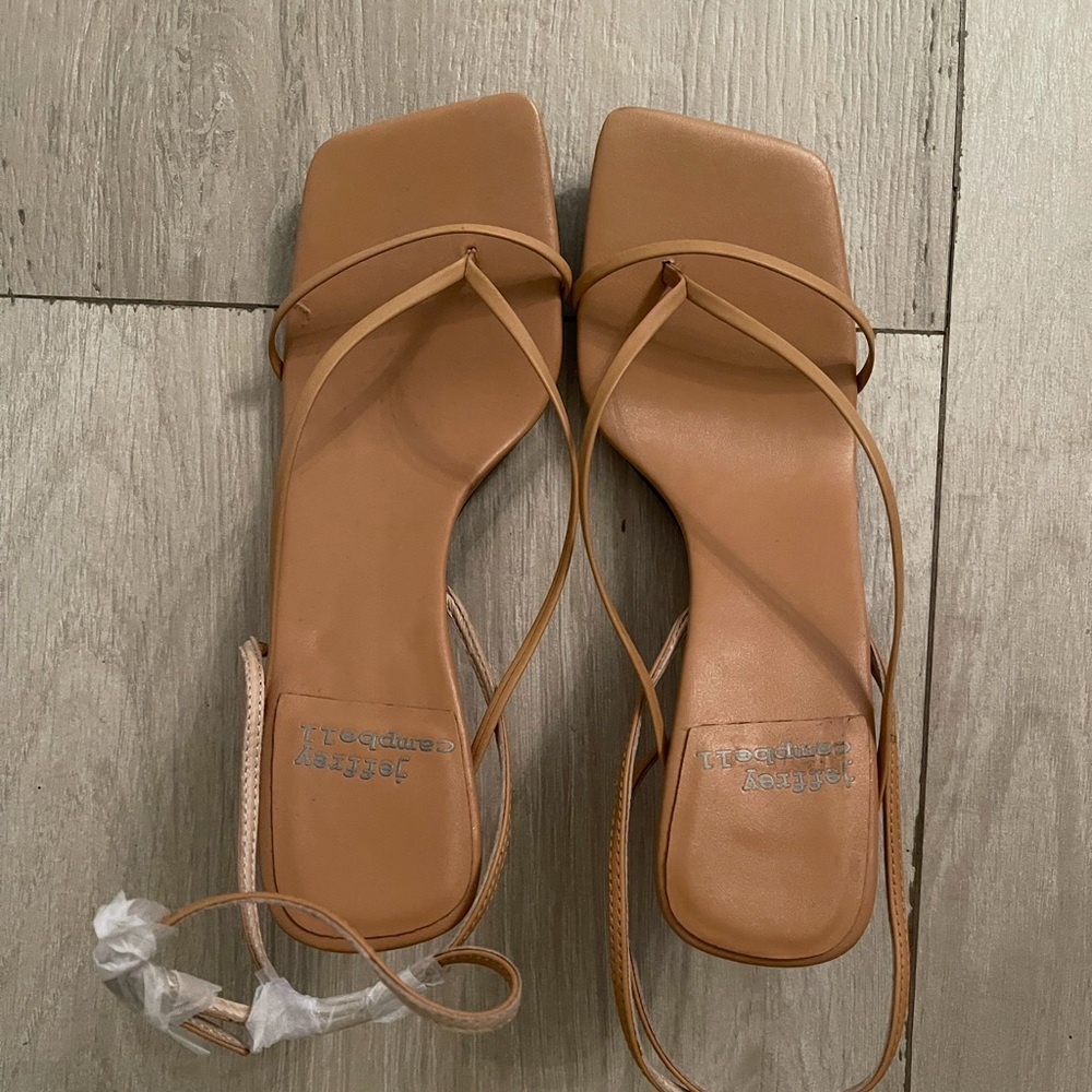 Jeffrey Campbell Nude heels. 7.5, never worn